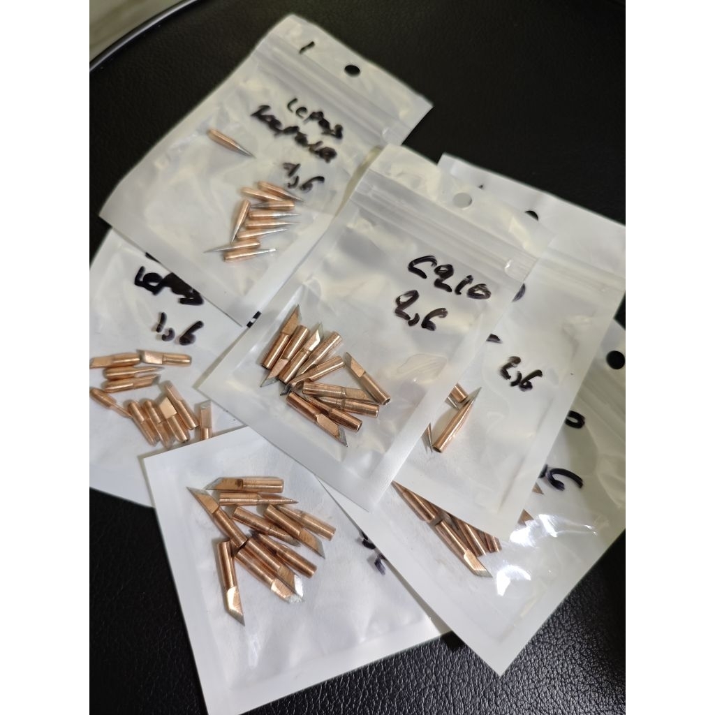 isi 7pcs Mata Solder B370 untuk elemen solder C210 TANPA LEPAS KEPALA