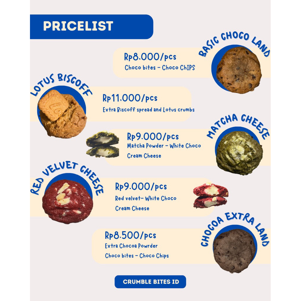 

[bundle] Soft Cookies Red velvet, matcha, choco, lotus