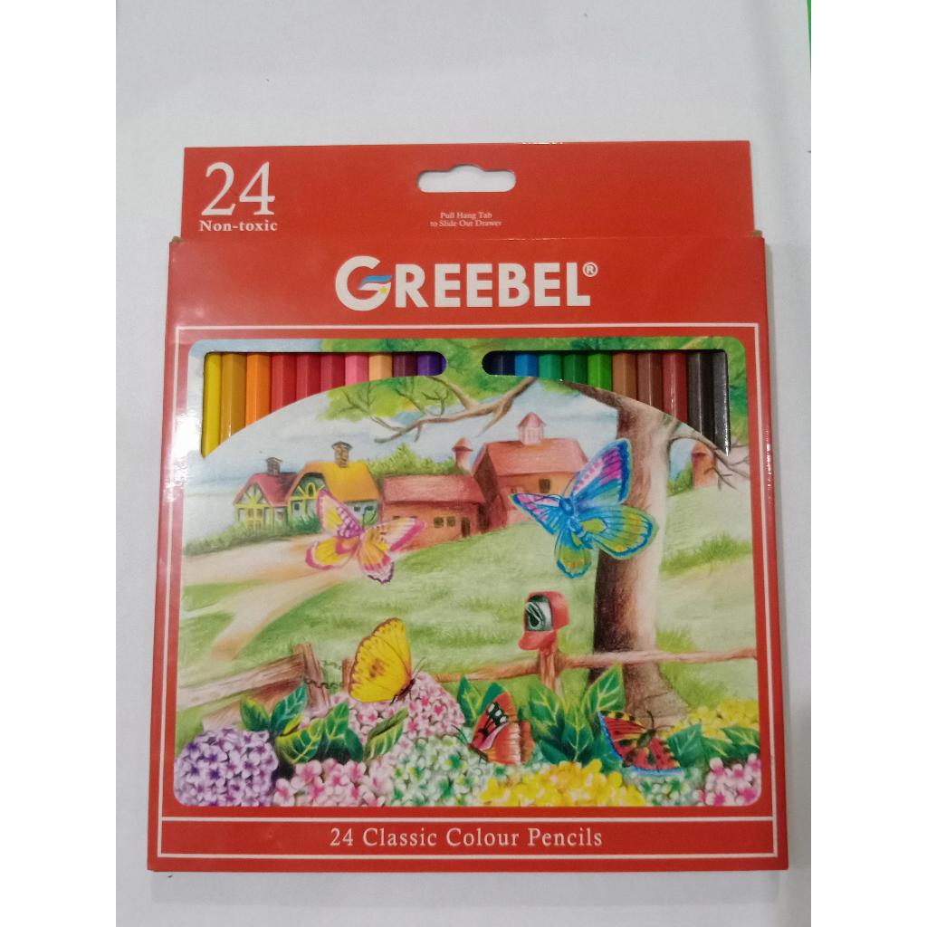 

Pensil Warna GREEBEL 24 Warna Panjang Classic 7024