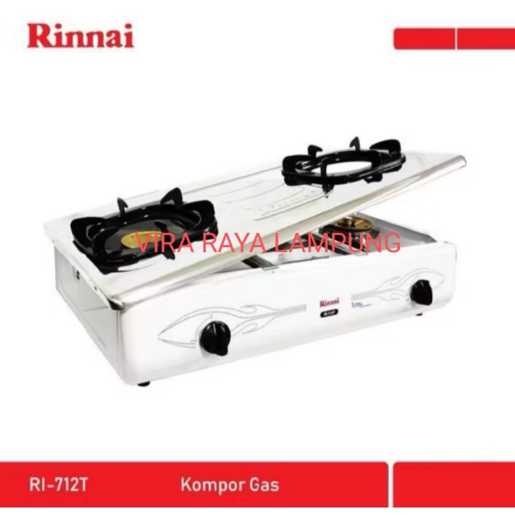 RINNAI 712 T KOMPOR GAS 2 TUNGKU JUMBO GRANDE