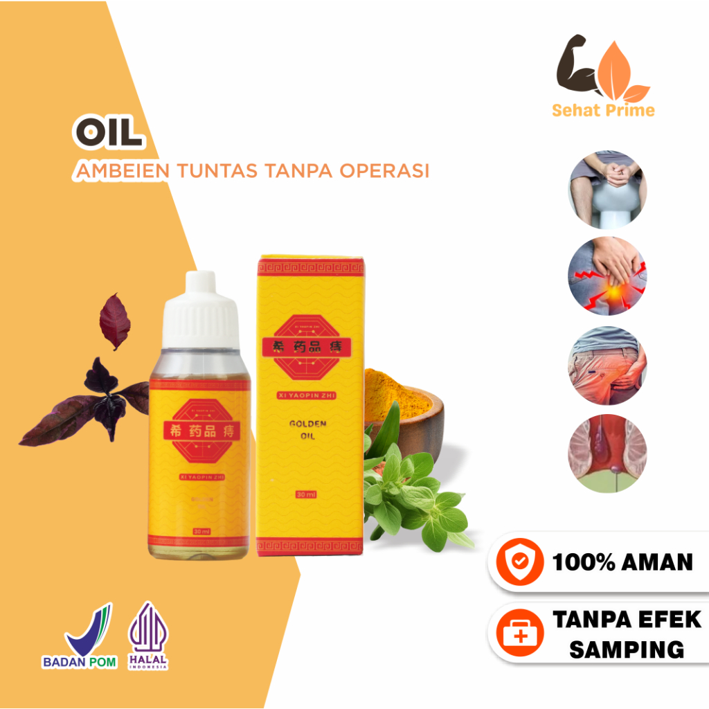 XI YAOPIN ZHI OIL Minyak Ambeien Wasir Kempeskan Benjolan Dan Nyeri Ambeyen Luar