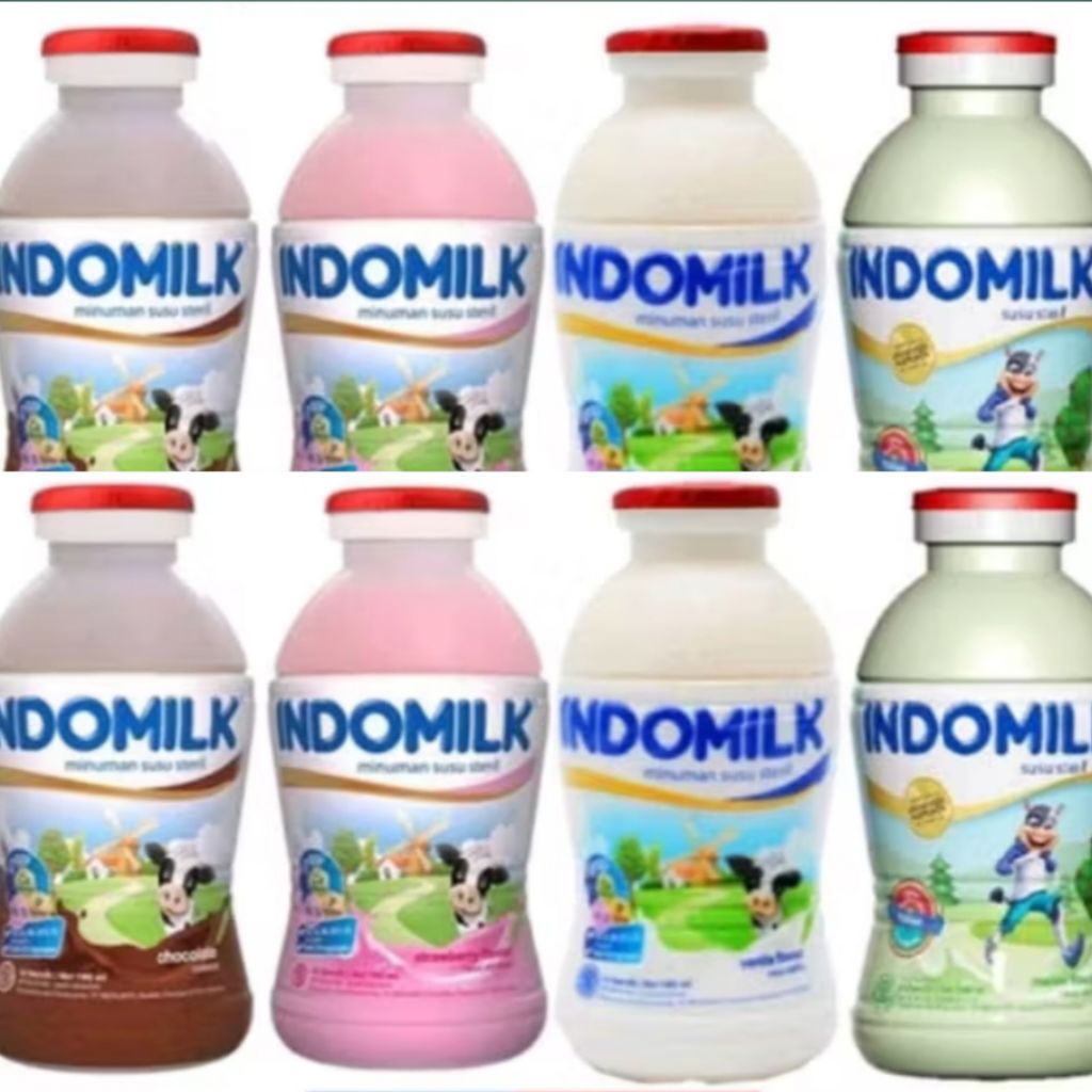 

indomilk coklat botol 1dus campur bisa aneka rasa