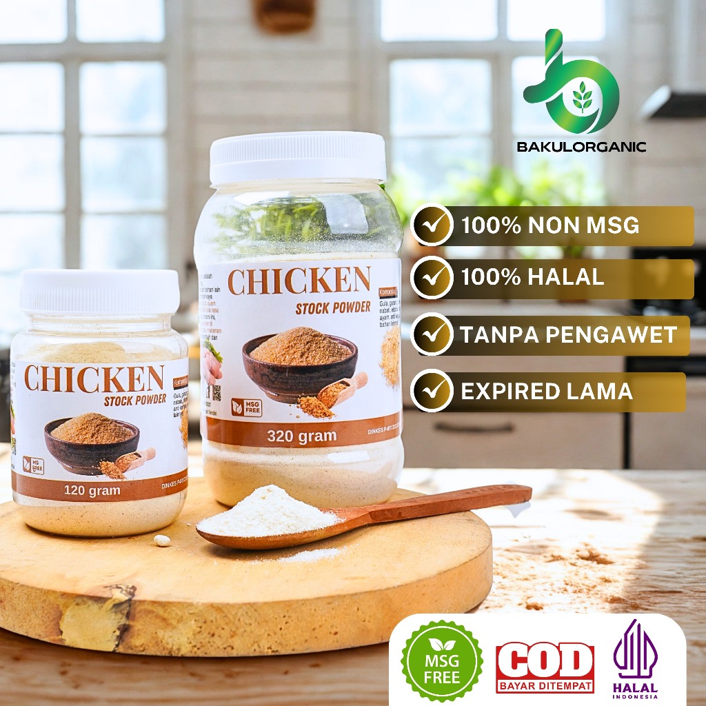 

Bakulorganic Kaldu Ayam 100% Halal Non MSG Penyedap Rasa