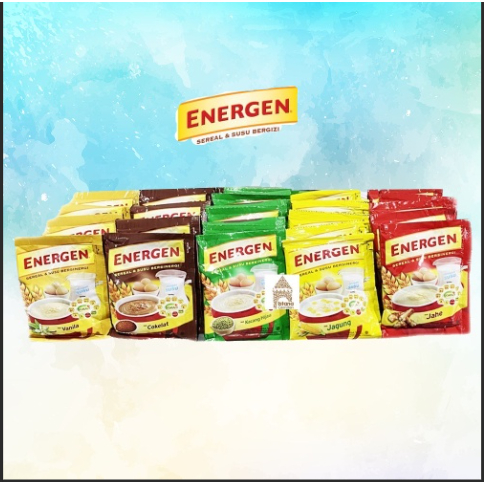 

Energen Sereal Semua Rasa 32gram ( 1 gantung isi 10 pcs ) KEMASAN BARU