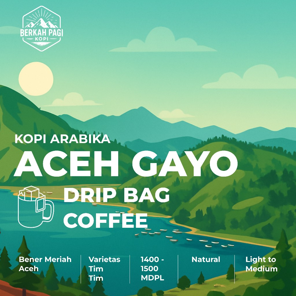 

Kopi Bubuk Instan / Drip Bag Coffee / Filter Bag Coffee Single Origin Arabika Aceh Gayo