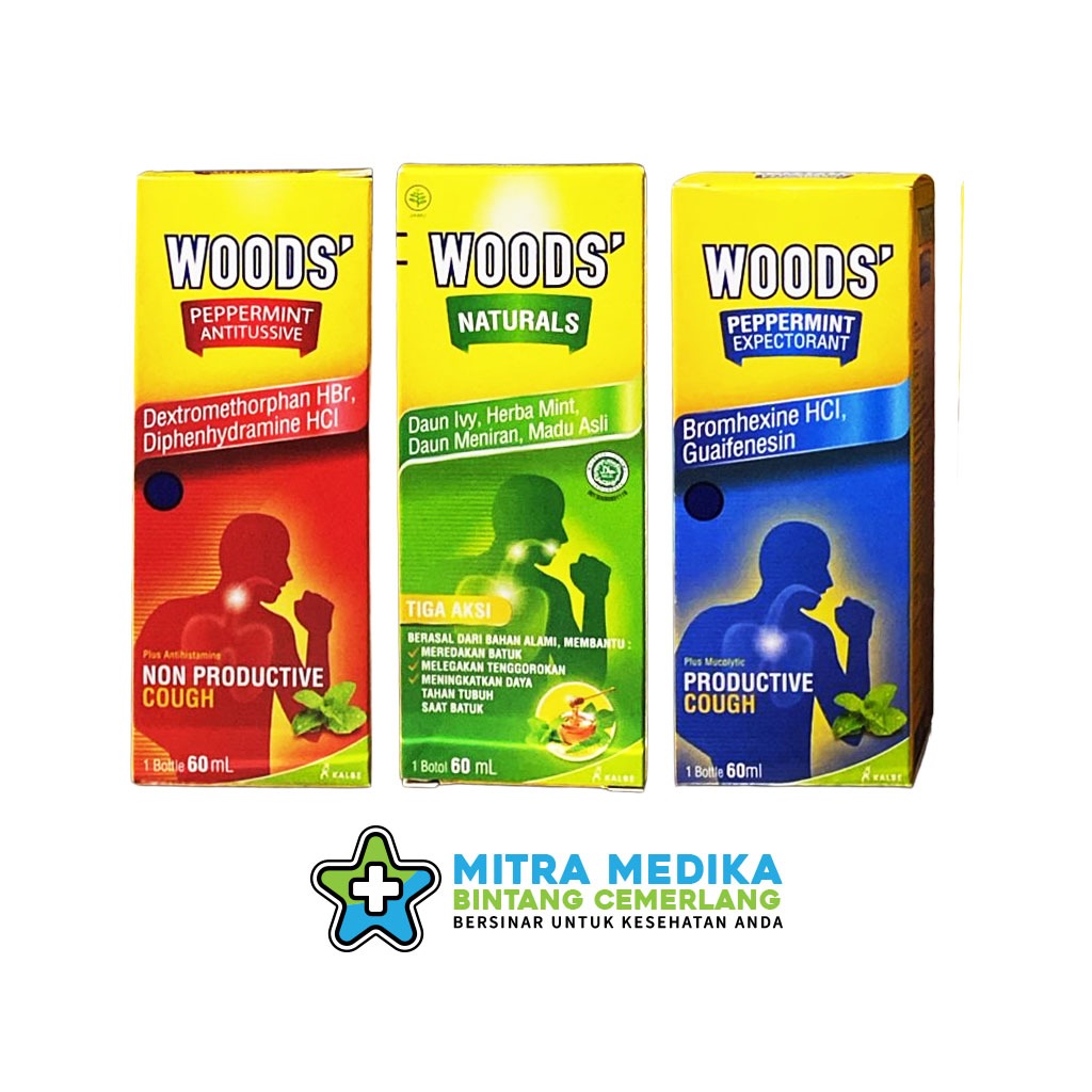 WOODS OBAT BATUK BERDAHAK/TIDAK BERHADAK/HERBAL 60ML