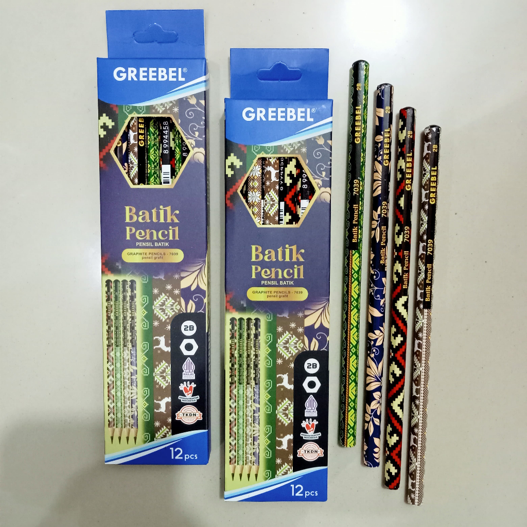 

Pensil Kayu Pencil 2B Greebel 7039 Batik ( 12 Pcs ) [ Original ]
