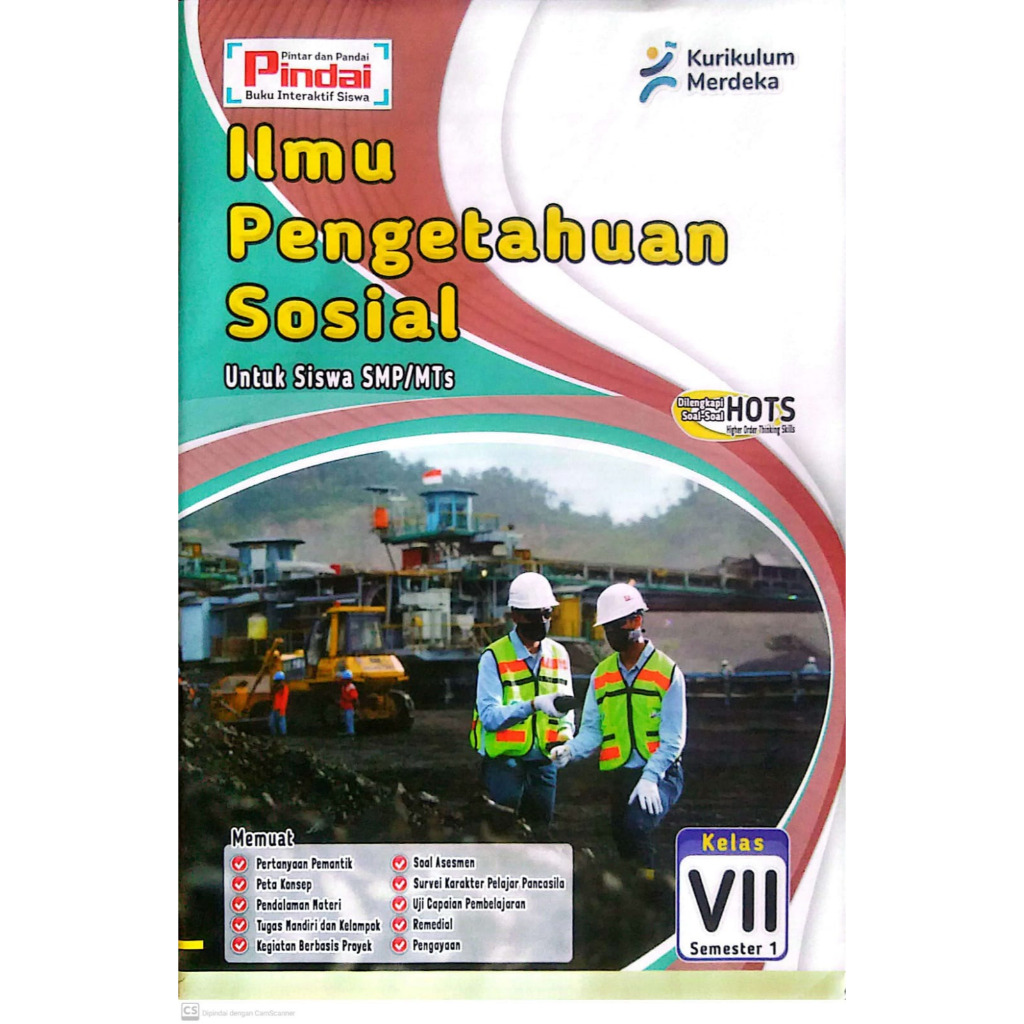 Buku LKS Pindai & Cerdas IPS Kelas 7 SMP/MTs Kurikulum Merdeka Semester 1
