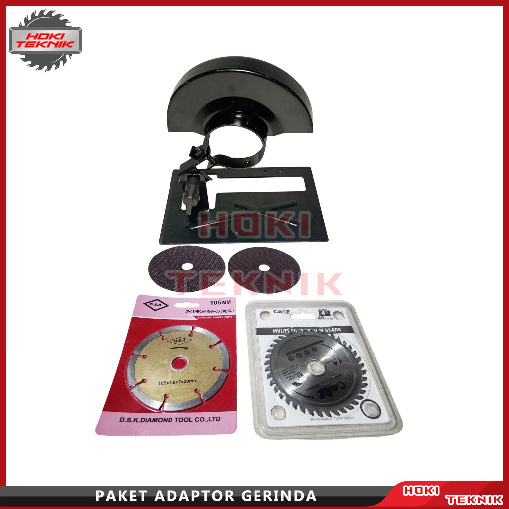 Paket Adaptor Dudukan Gerinda Tangan Potong Keramik kayu