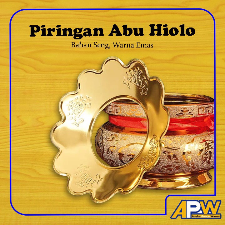 Piring Abu Hiolo / Piringan Abu untuk Hiolo Sembahyang