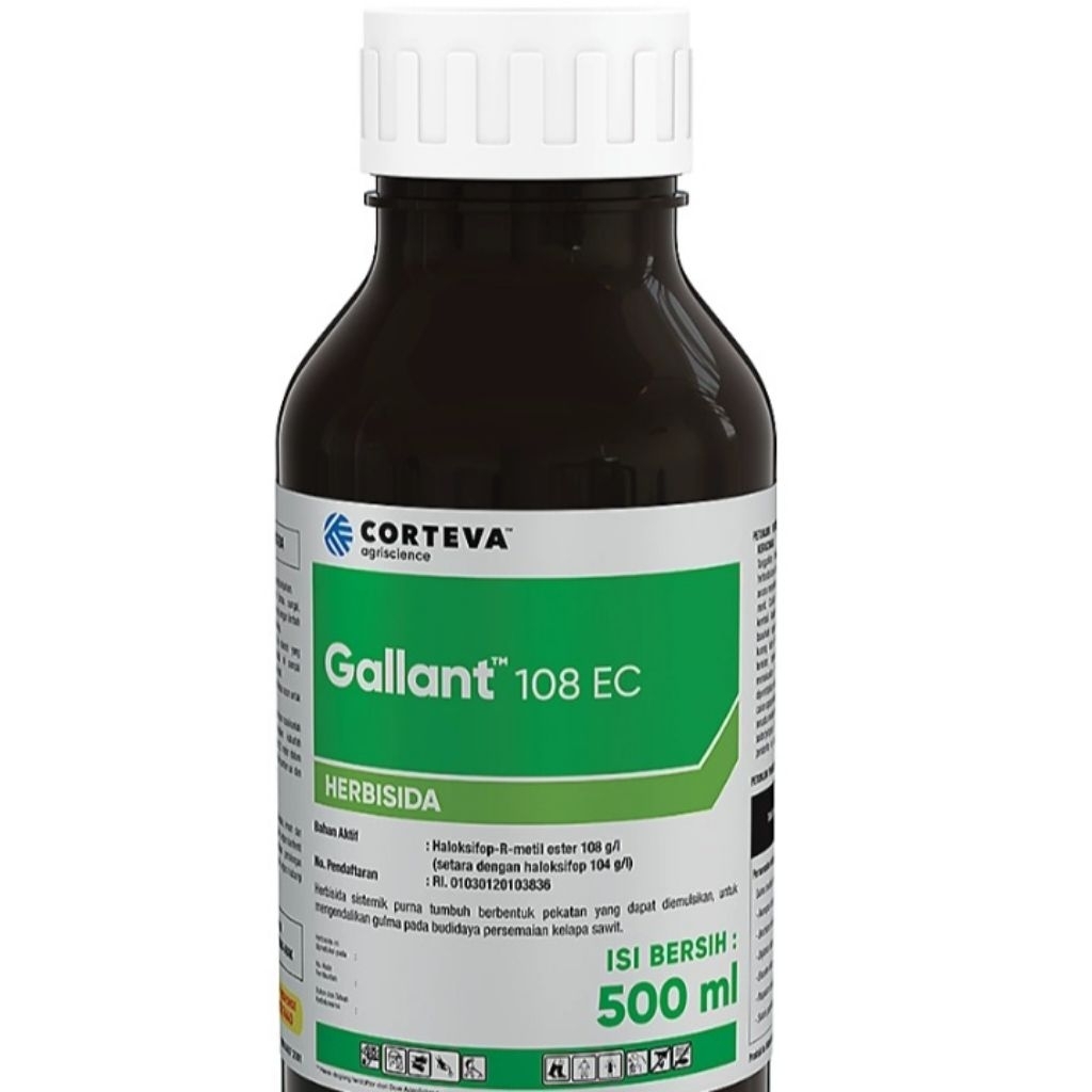 Herbisida selektif tanaman cabai,kedelai,sawit GALLANT 108EC 500ml bahan aktif : Haloksifop-R-Metil 