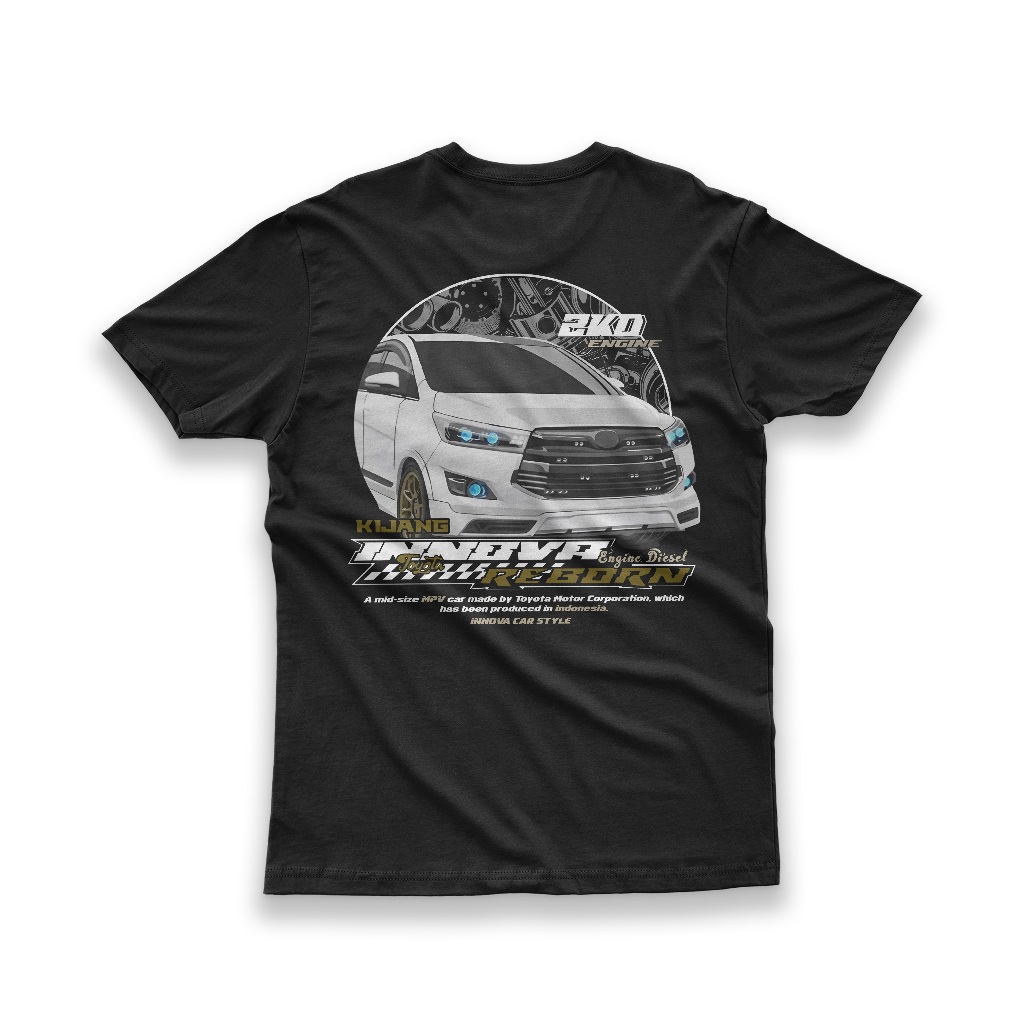 Kaos Innova Baju Kijang Innova Thsirt Distro Toyota Reborn Unisex