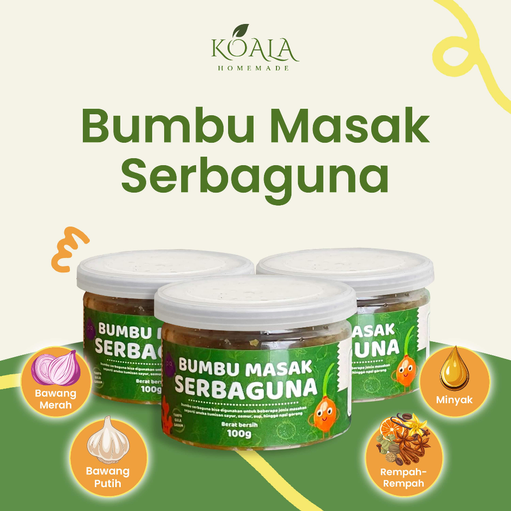 

Bumbu Masak Serbaguna Koala Homemade 100 Gr