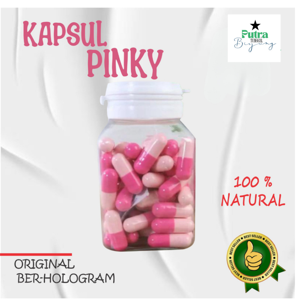 Obat Diet Pinky Kapsul Pelangsing Original Ampuh/Kapsul Diet Penahan Nafsu Makan-Penghilang Lemak 30
