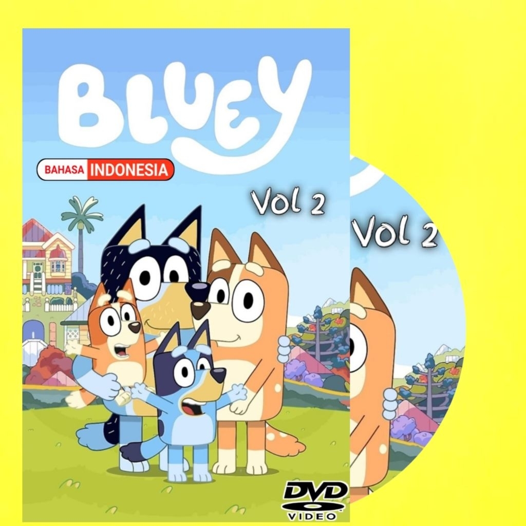 KASET DVD BLUEY BAHASA INDONESIA VOL 2 - KASET DVD FILEM ANAK-ANAK - KASET DVD FILEM ANIMASI
