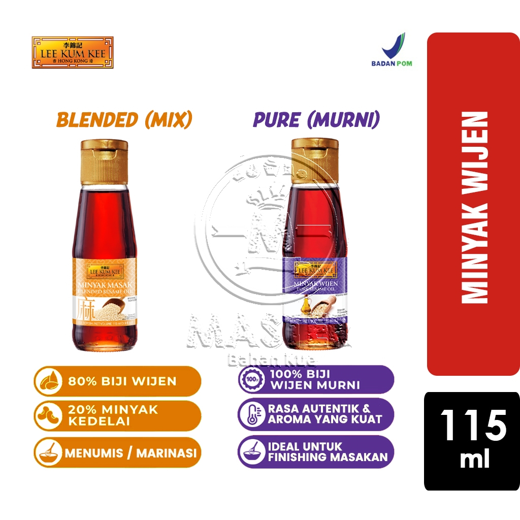 

Minyak Wijen Lee Kum Kee Sesame Oil Minyak Masak [Botol Kaca 115ml]