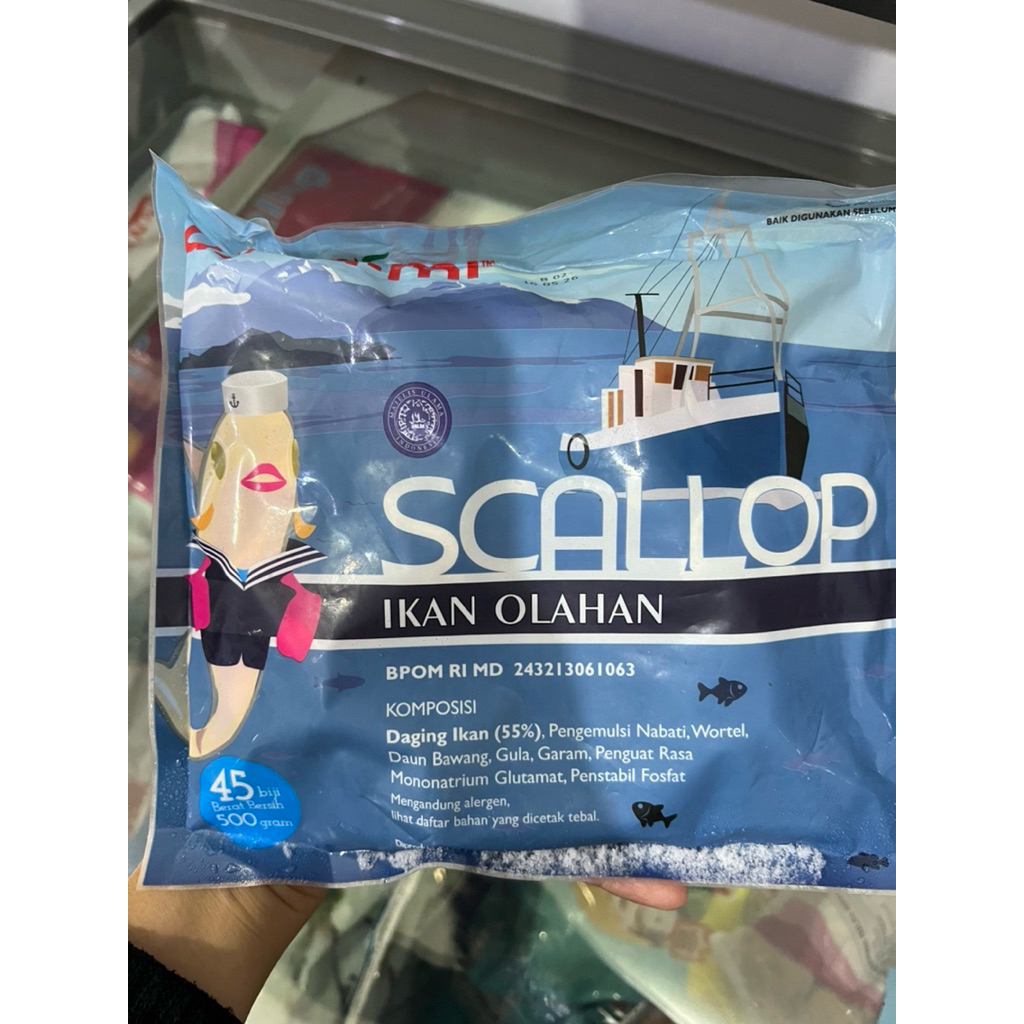

Umiami Scallop 500 gram olahan ikan