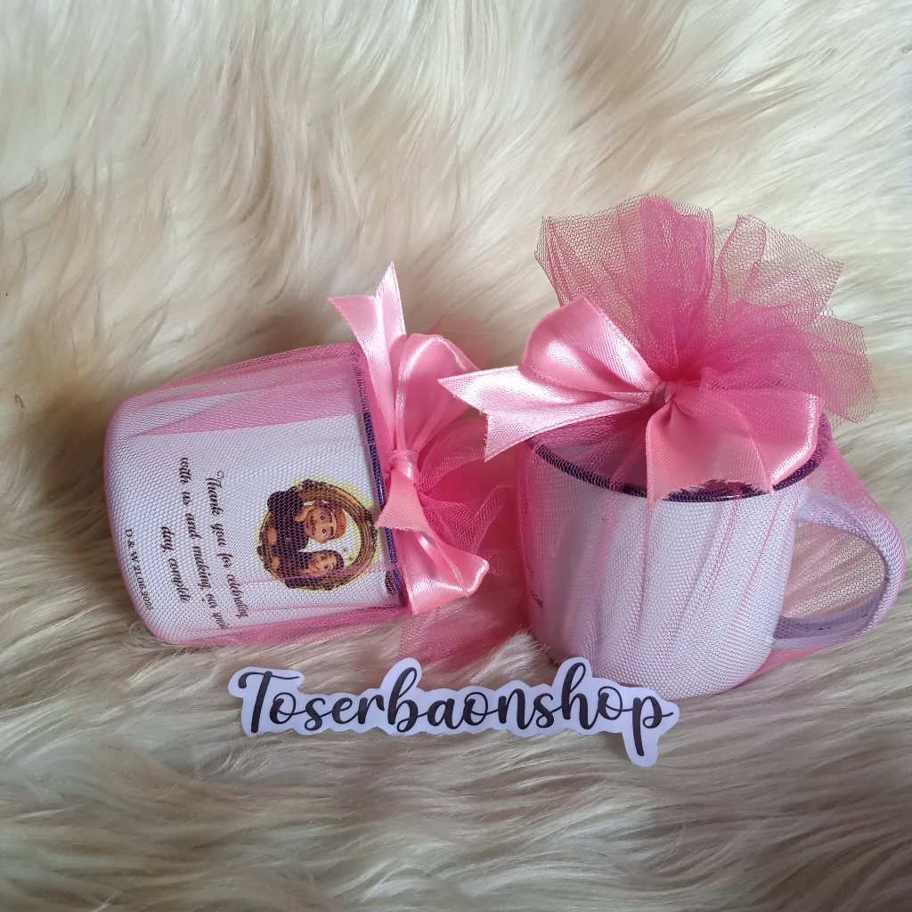 Souvenir pernikahan cantik cangkir enamel custom nama pengantin