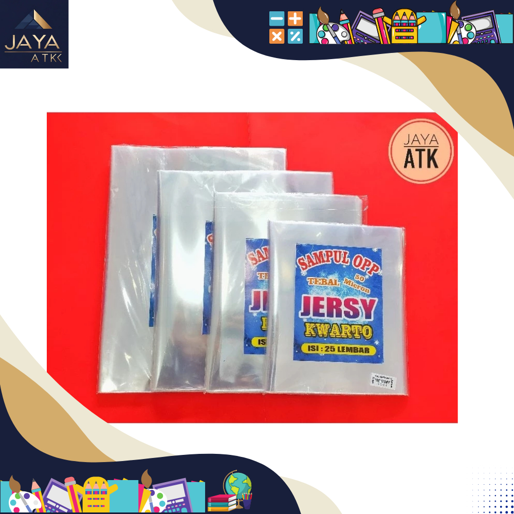 

( PACK )Sampul Plastik JERSEY 50 micron Kwarto/Boxy/LKS/ Folio