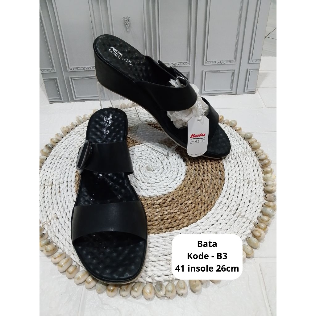 sandal wanita sandal bata wedges kode B3