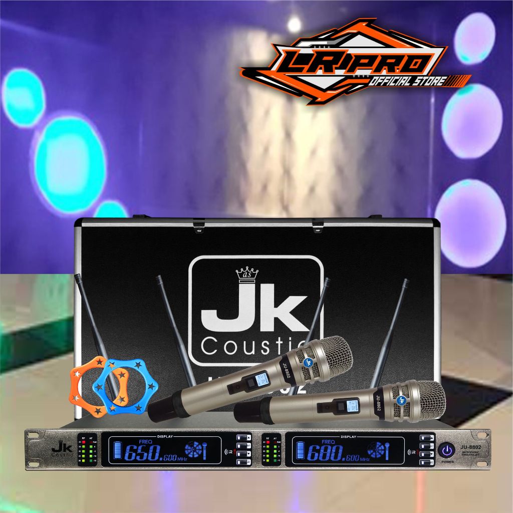 Microphone Wirelles Jk Coustic JU 8802 HH ( Mic Handle Gold) )