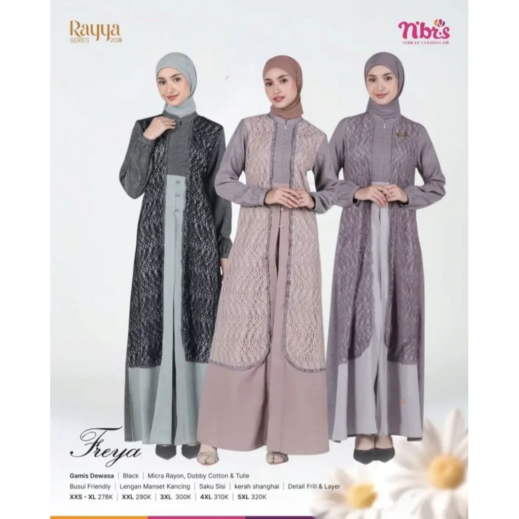 GAMIS NBRS FREYA raya series/BUSUI FRIENDLY/BROKAT