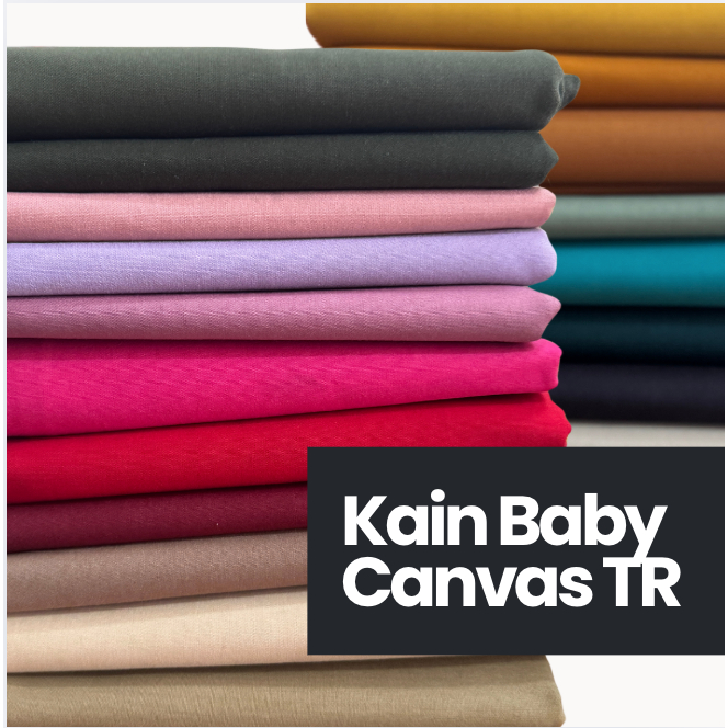 Kain Bahan Baby Canvas TR harga per yard ECERAN