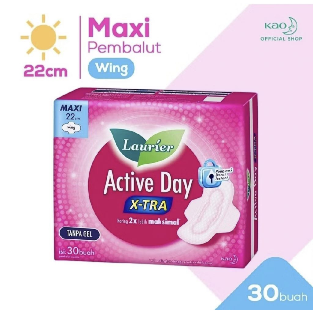LAURIER ACTIVE DAY MAXI WING 22cm 30's