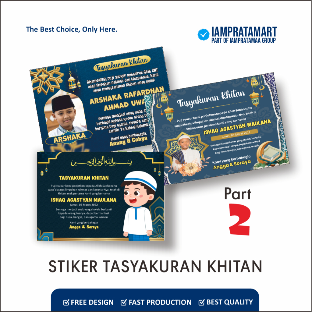 

Stiker Tasyakuran Walimatul Khitan anak Ukuran Besar Murah Tempel Box Nasi Tinggal Tempel