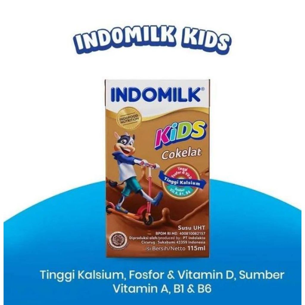 

5pcs - SUSU UHT Indomilk Kids 115ml
