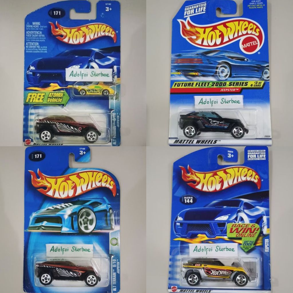 hotwheels hot wheels jeepster future fleet 2000 series free atomix vehicle mobil kecil micro mini ca