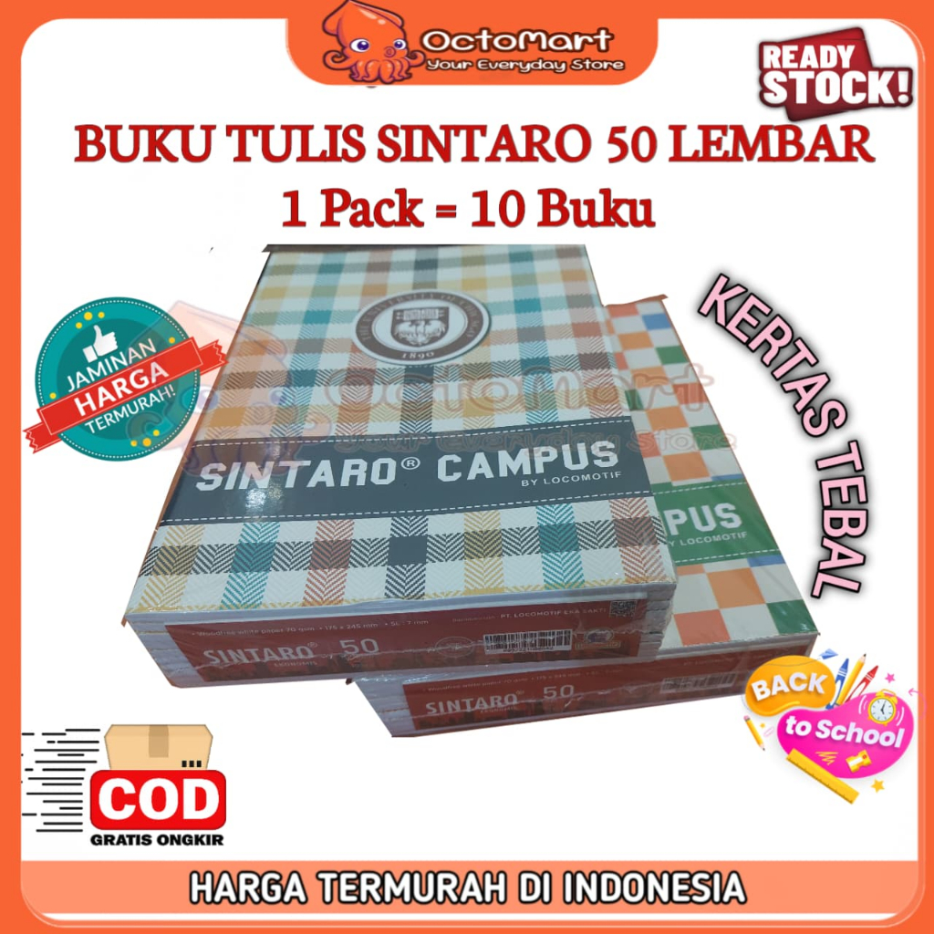

Buku Tulis SINTARO Panjang 50 Lembar / Buku Tulis Campus 50 Lembar