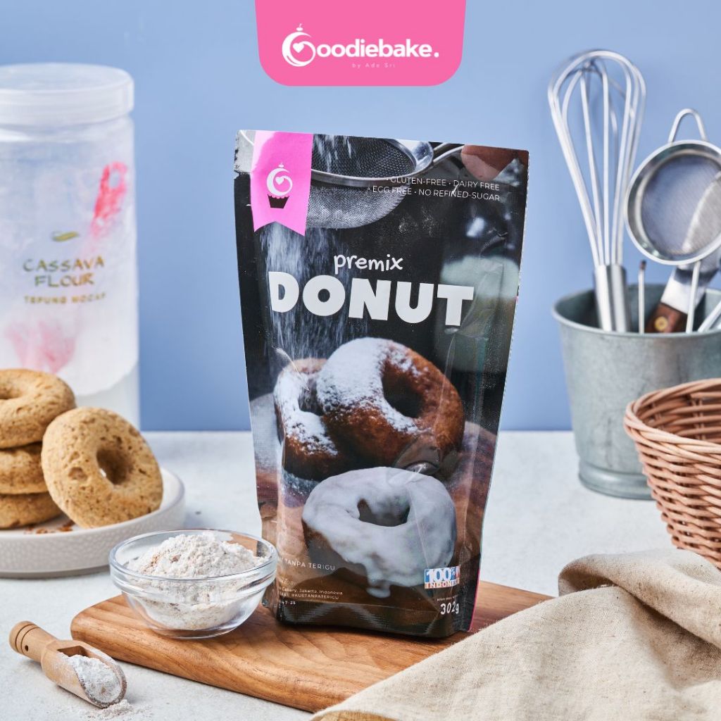 

[Goodiebake Gluten Free] Vegan Tepung Premix Donat, 300g