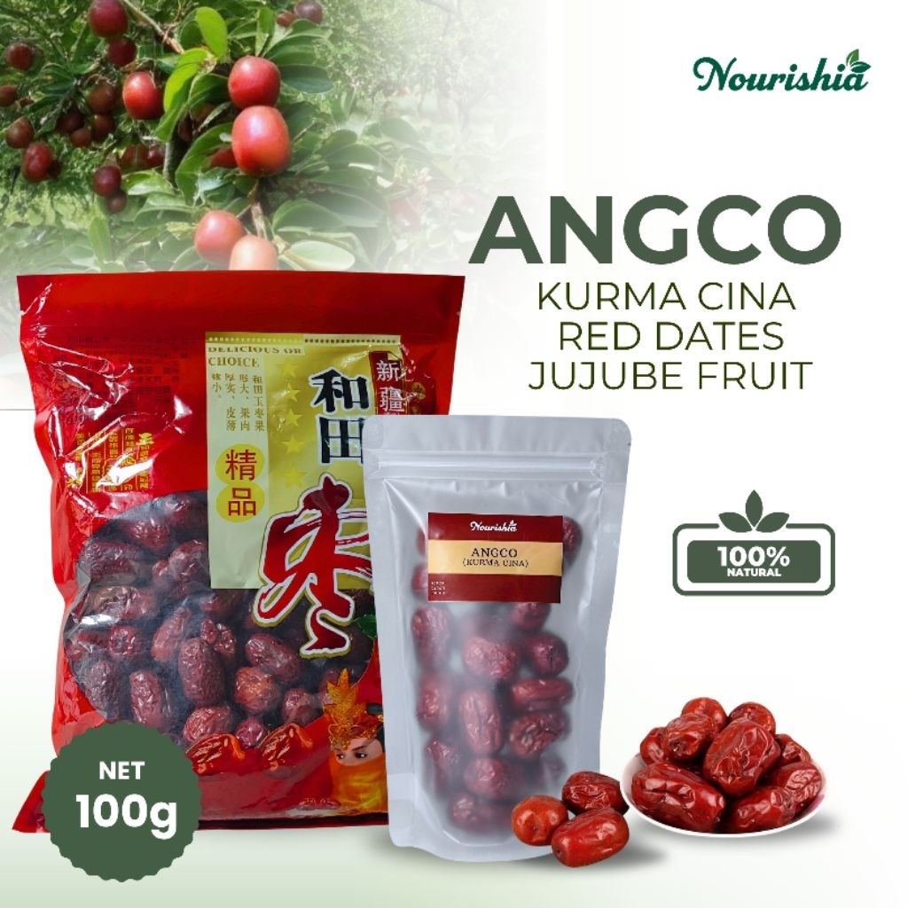 

Angco / Jujube / Hongzao / Hong Zao / Kurma Merah kurma cina repack 100g