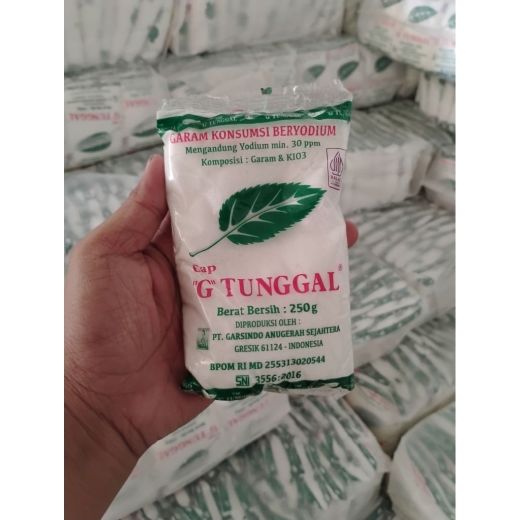 

Garam Dapur merk G TUNGGAL 250 gram