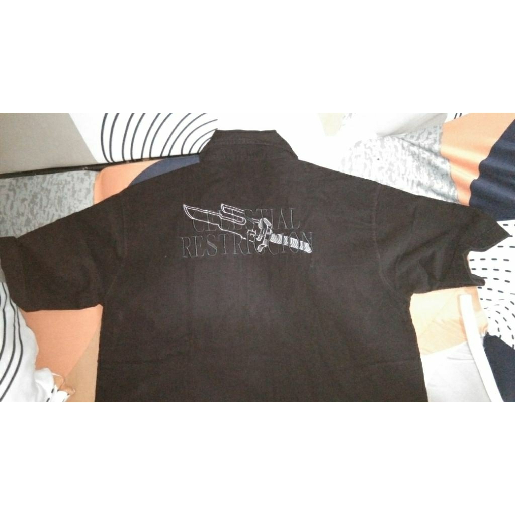 [LIMITED] Ryactor Toji Box Cut Size L Shirt Kemeja Hitam - Preloved