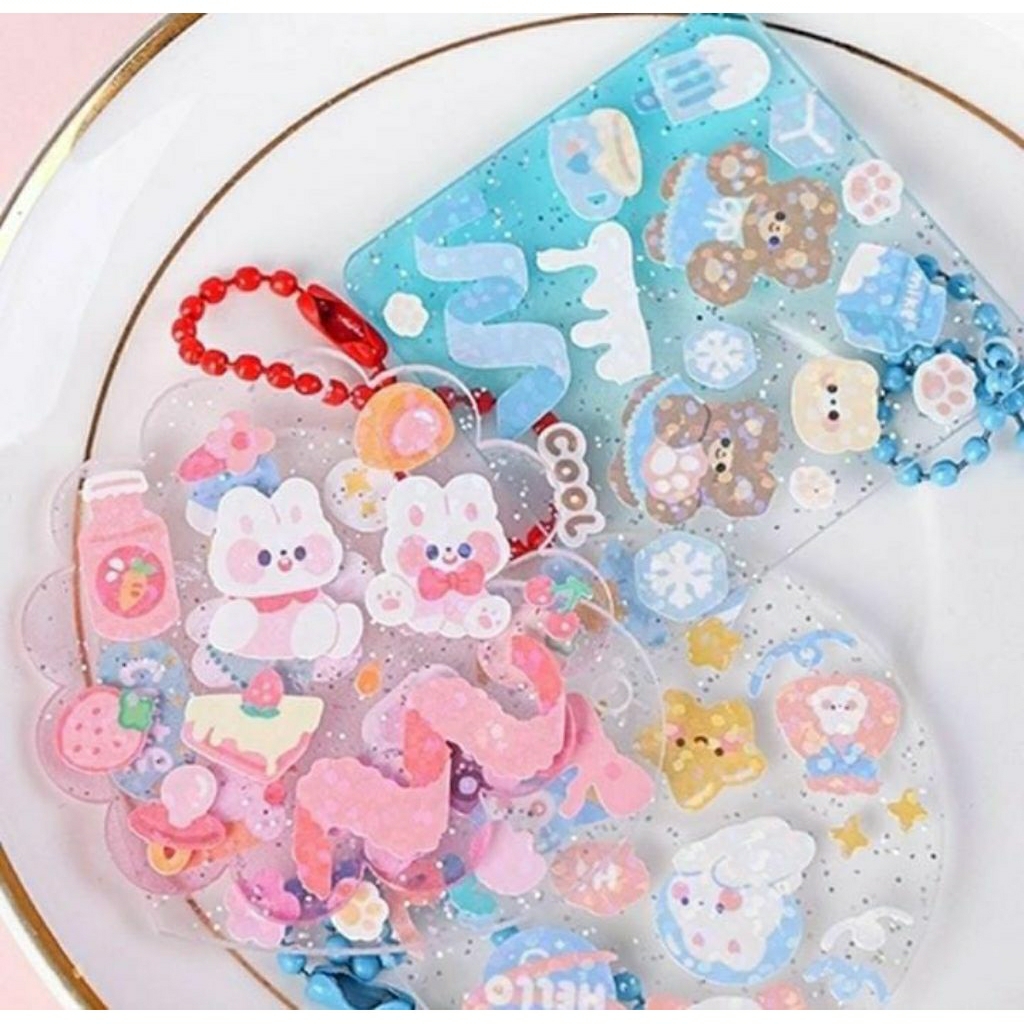 

Stiker 15lembar free ganci akrilik deco/capitan