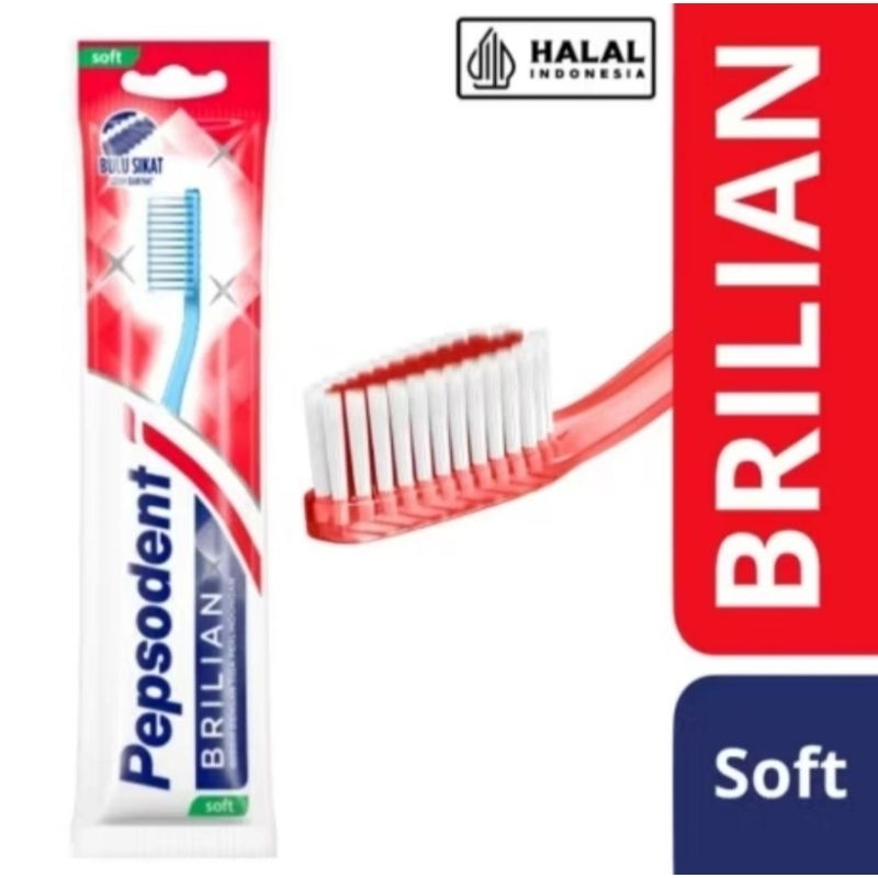 Sikat Gigi Pepsodent Briliant Soft  - Pepsodent Sikat Gigi