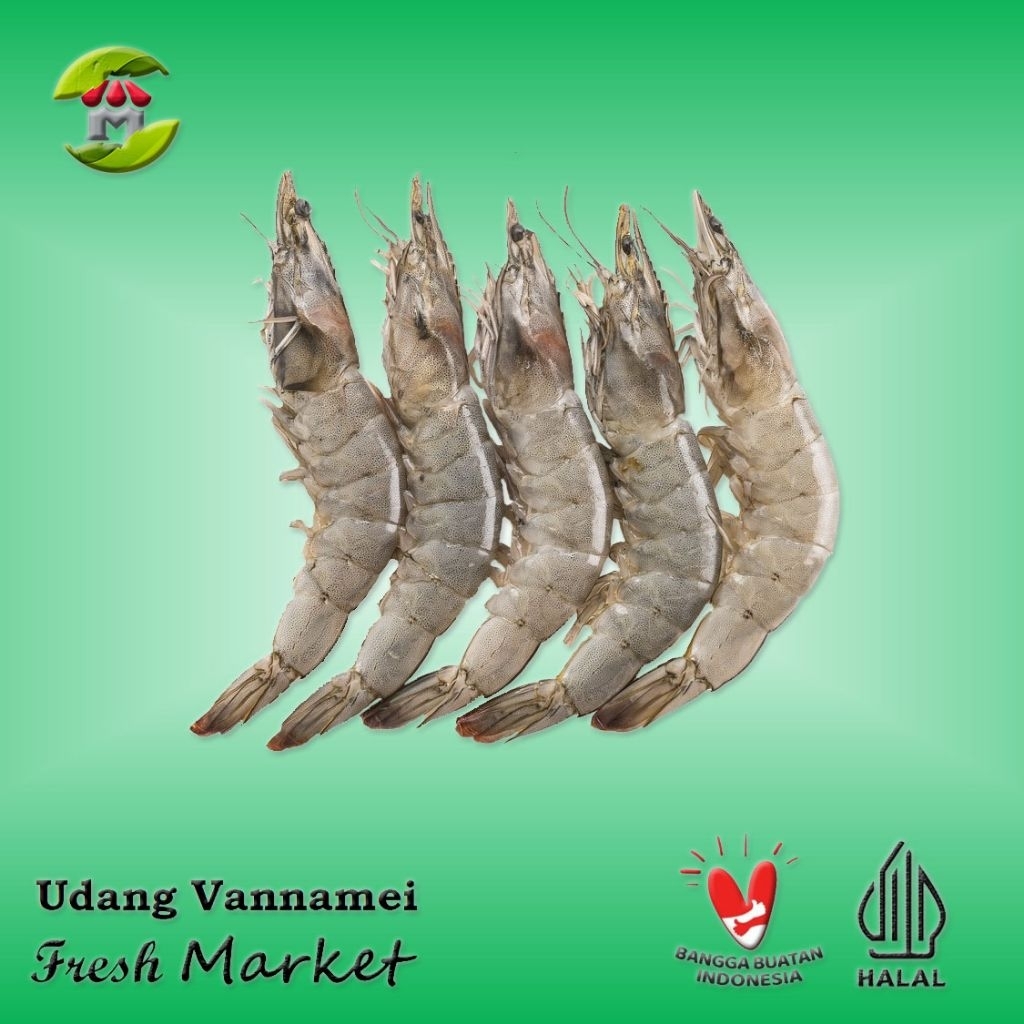 

RB [JAKPUS] Udang Vannamei Utuh Pack 450gr - 500gr
