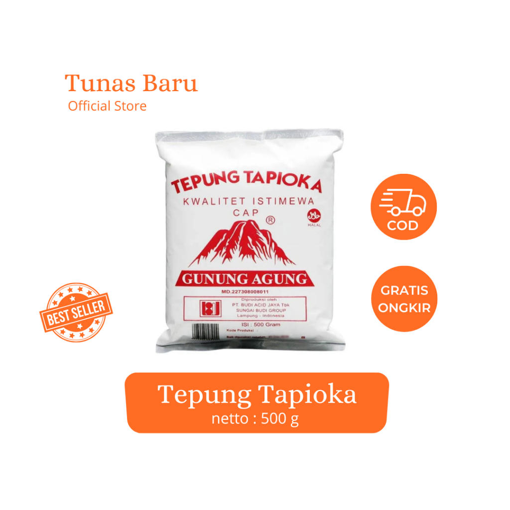 

Tepung Tapioka Gunung Agung Merah 500g