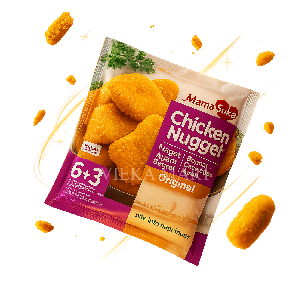 

Mama Suka Chicken Nugget Original 150g isi 6+3pcs