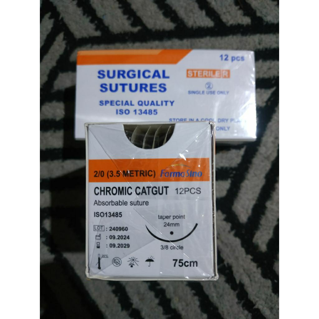 Benang Jahit Chromic Catgut 2 0 Taper