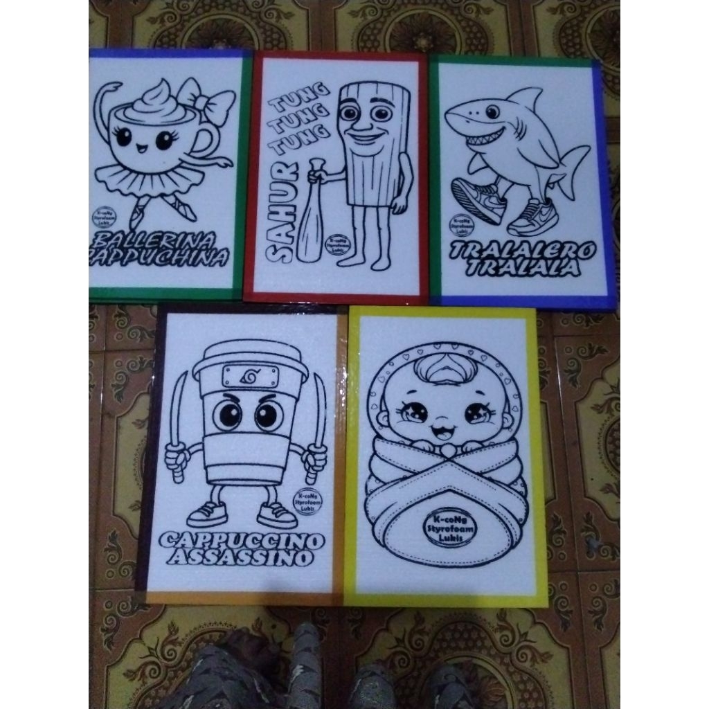 

Via hemat 100 pcs Sterofoam lukis anak (UK 33*50 + list isolasi)