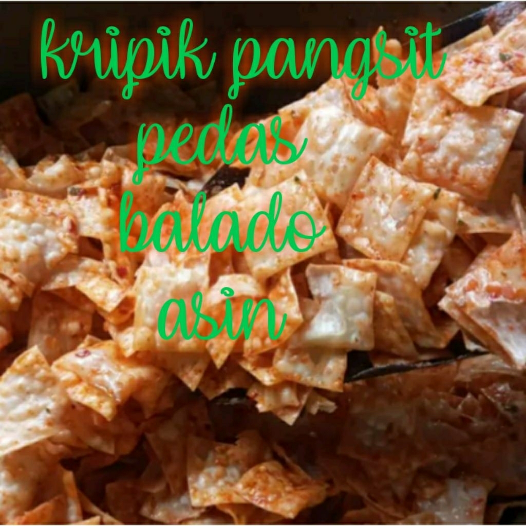 

kripik pangsit gurih renyah cocok buat cemila santai.