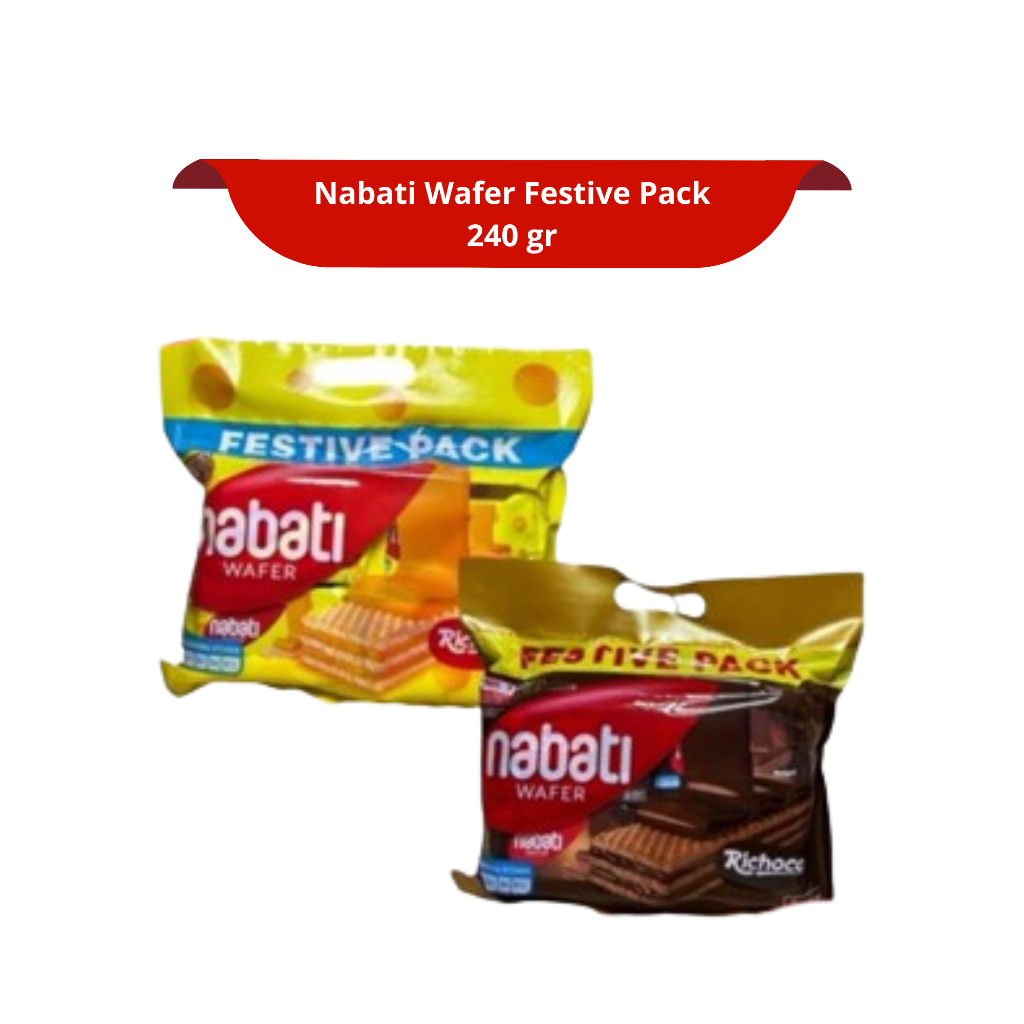 

[1 DUS ISI 12] NABATI WAFER BITES RICHEESE FESTIVE PACK 240g