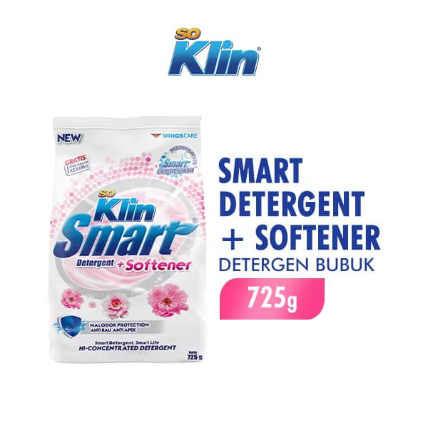 SOKLIN Smart Detergent Bubuk 725gr - Softener