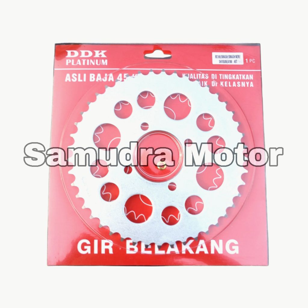 Gear Gir Ger Belakang Smash Satria Fu Shogun RC 428 45T 45 DDK Asli Baja