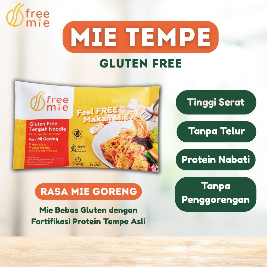 

Freemie Goreng Tempe Gluten Free ~ Mie Tempe ~ High Fiber Vegan Friendly