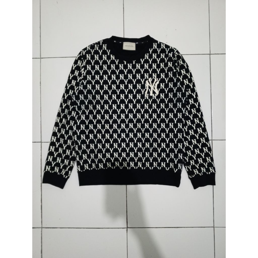 Gucci mlb NY monogram all over crewneck sweatshirt