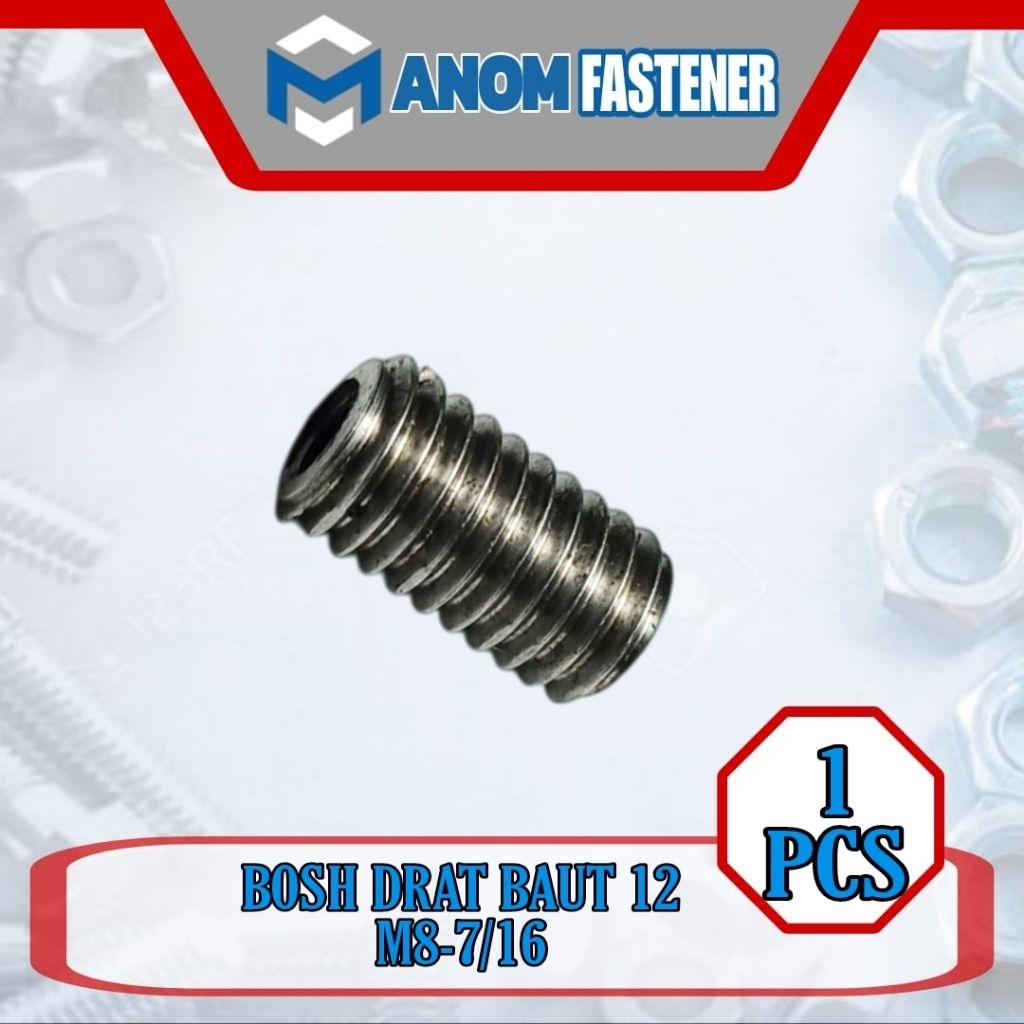 BOSH DRAT/SOK DRAT BAUT 12 (M8X7/16) 1 PCS
